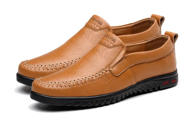 Euder Heren Luxe Loafers Schoenen - Zwart