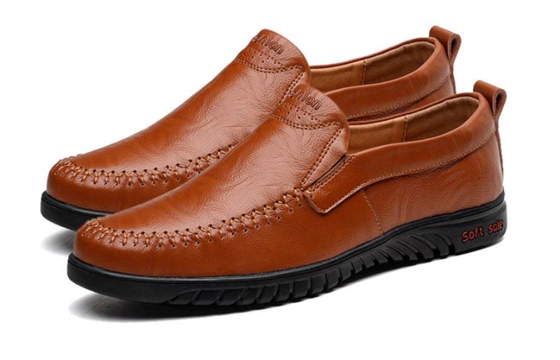 Euder Heren Luxe Loafers Schoenen - Zwart