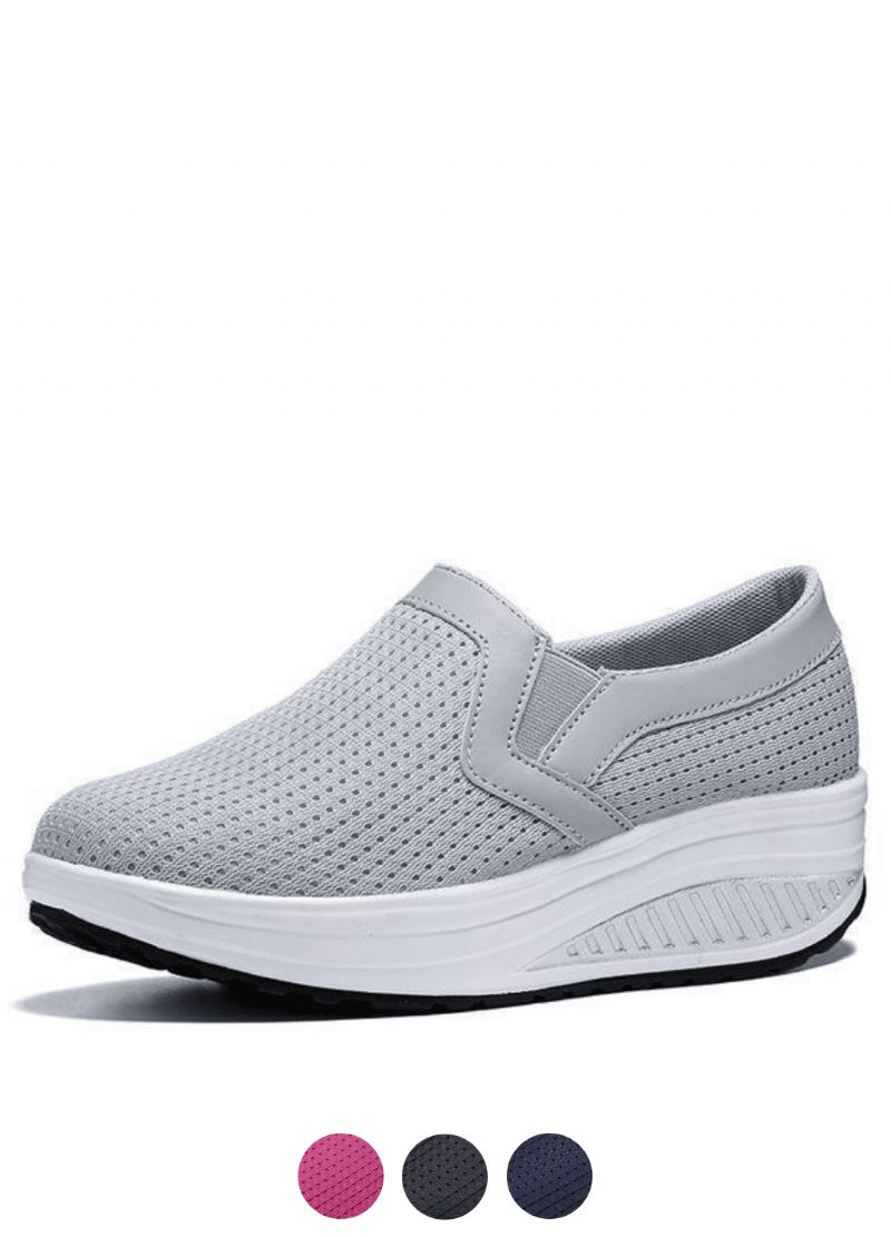 Eva Dames Mesh Platform Schoenen