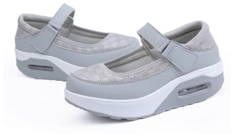 Evangely Dames Platform Schoenen - Grijs