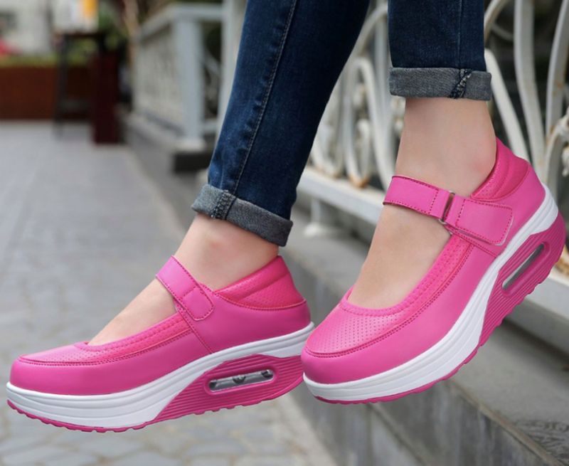 Evangely Dames Platform Schoenen - Grijs
