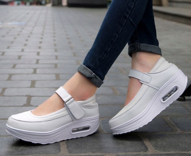 Evangely Dames Platform Schoenen - Grijs