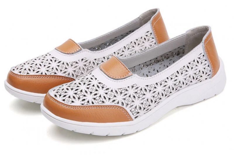 Evania Dames Anti Slip Loafers - Blauw