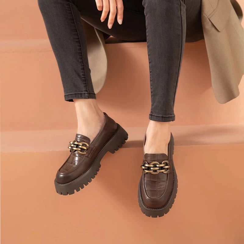 Evans Dames Loafer Schoenen - Zwart