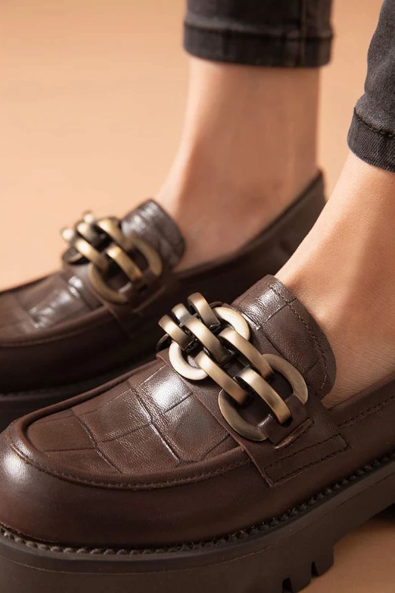 Evans Dames Loafer Schoenen - Zwart