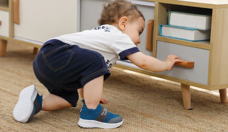 Evans Unisex Hardloopschoenen Voor Kinderen - Marineblauw