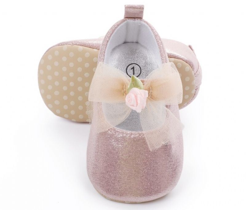 Evelin Baby Meisjes Platte Schoenen - Zilver