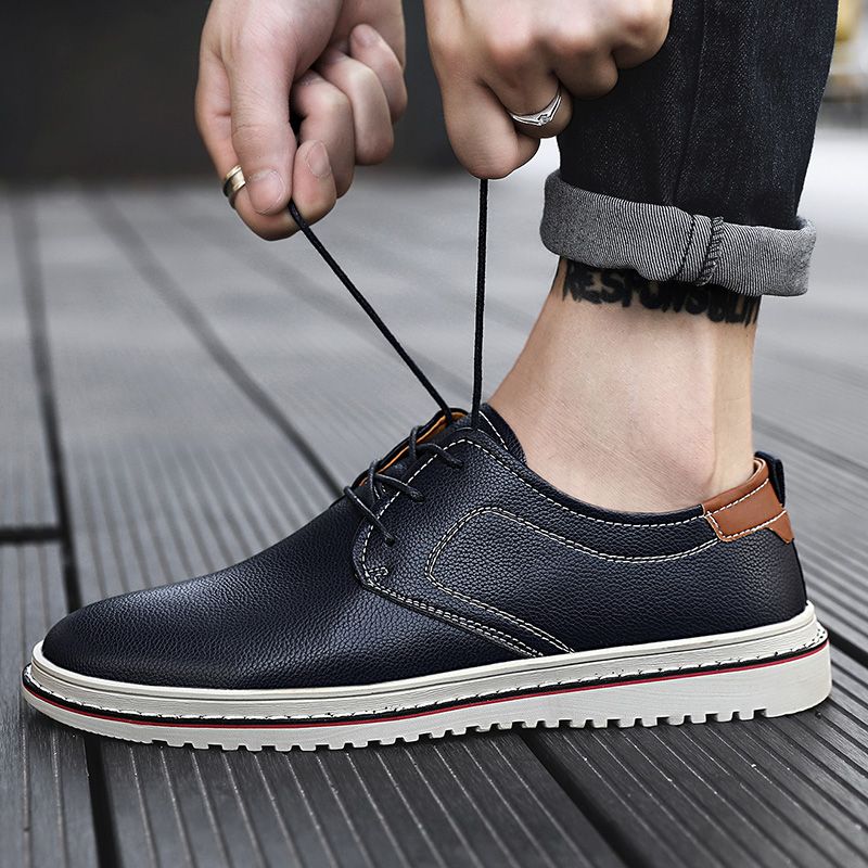 Evian Heren Loafers Dress Schoenen - Koffie