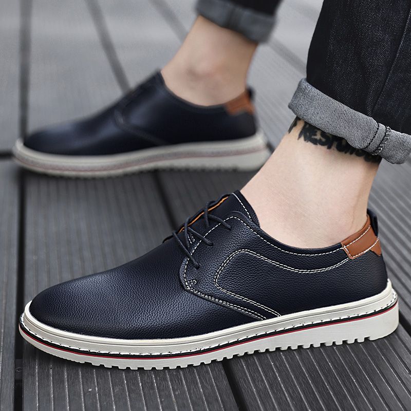 Evian Heren Loafers Dress Schoenen - Koffie
