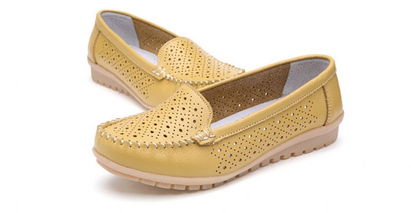 Evita Dames Loafers - Zwart Hollow