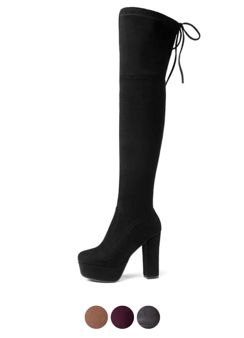 Fabiana Dames Platform Overknee Laarzen
