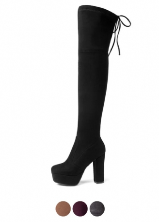 Fabiana Dames Platform Overknee Laarzen