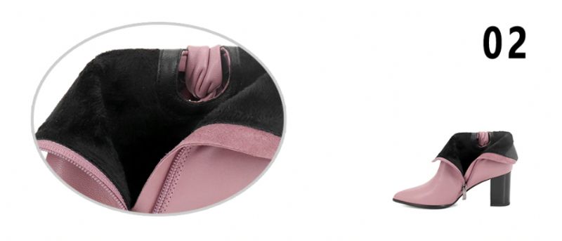 Fabiana Laarzen Enkelhoogte - Roze kleur