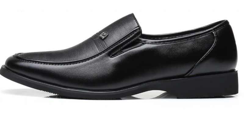 Fabio Heren Loafers Leren Schoenen - Zwart