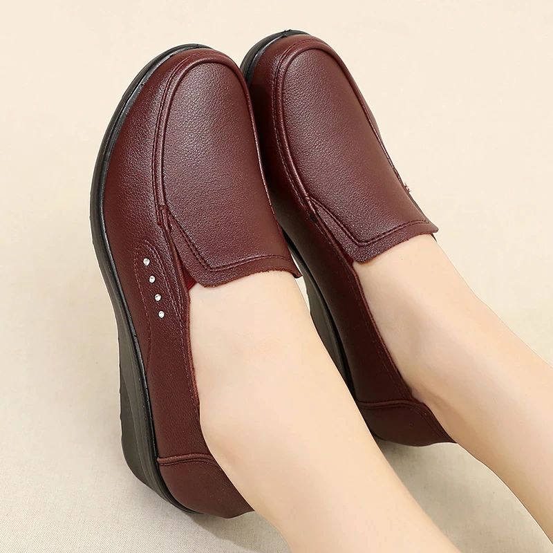 Fanny Dames Wedges Platform - Rood