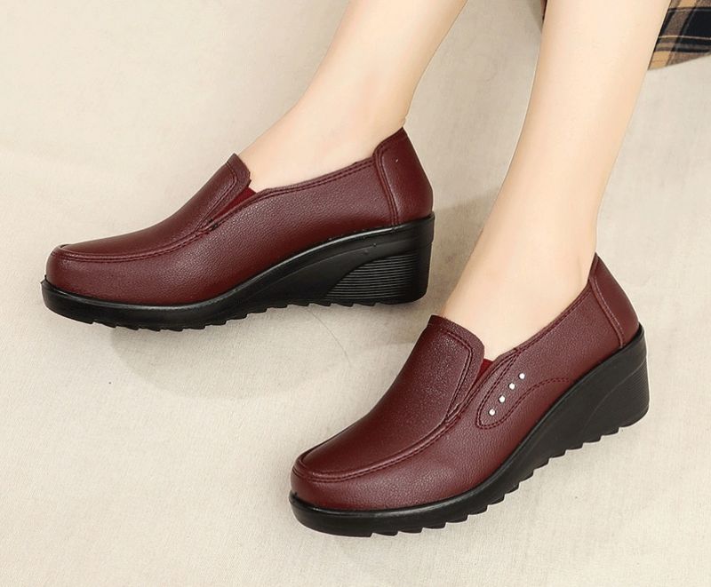 Fanny Dames Wedges Platform - Rood