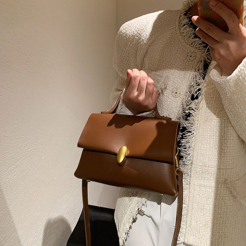 Fantasy Dames Kleine Leren Crossbody Handtas - Zwart