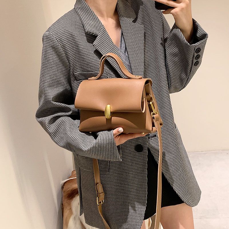 Fantasy Dames Kleine Leren Crossbody Handtas - Zwart