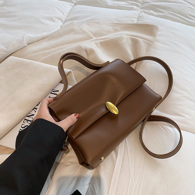 Fantasy Dames Kleine Leren Crossbody Handtas - Zwart
