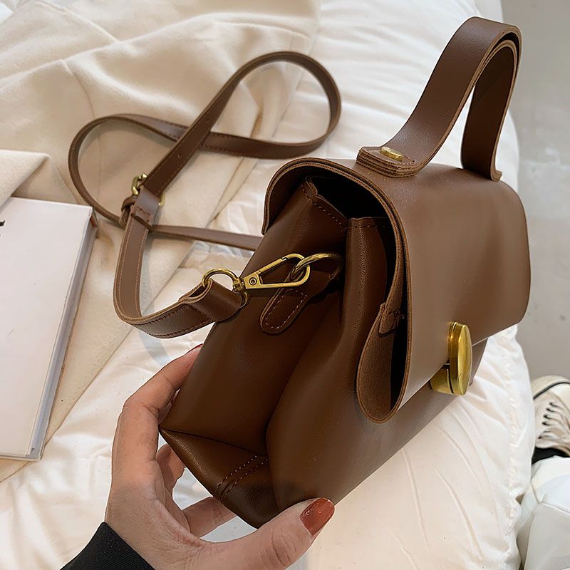 Fantasy Dames Kleine Leren Crossbody Handtas - Zwart
