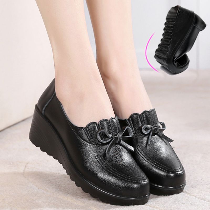 Fatima Comfortabele Wighak Loafers Voor Dames - Zwart
