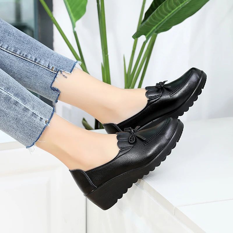 Fatima Comfortabele Wighak Loafers Voor Dames - Zwart