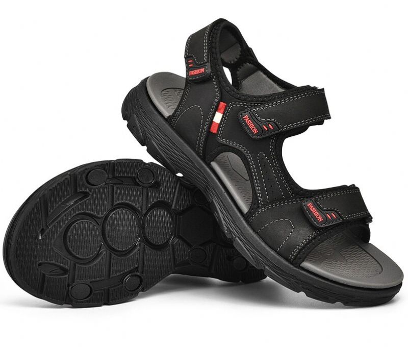 Fazio Heren Comfortabele Sandalen - Zwart