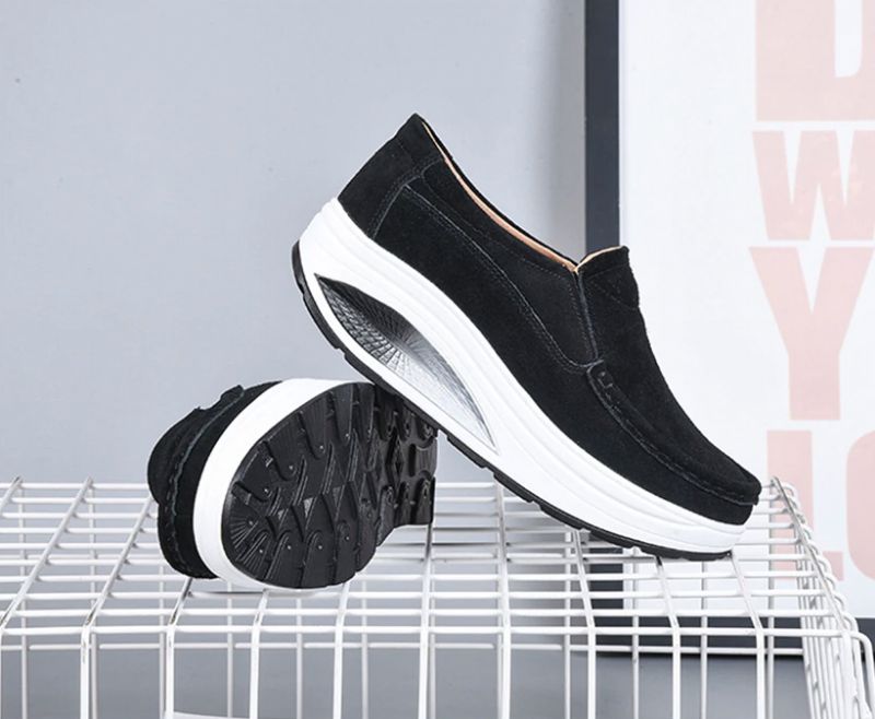 Feather M10 Dames Platform Schoenen - Koffie
