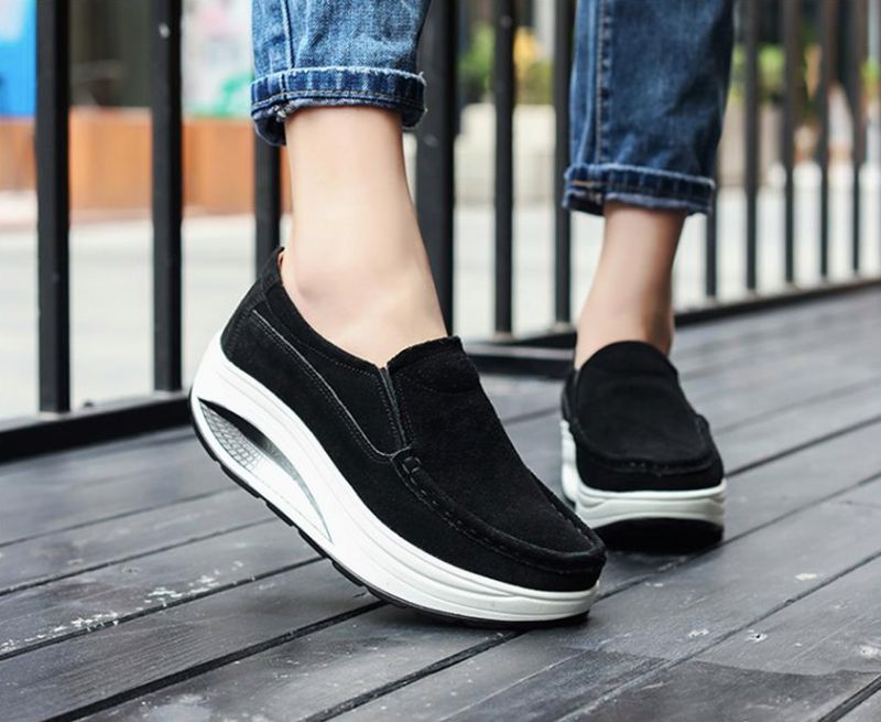 Feather M10 Dames Platform Schoenen - Koffie
