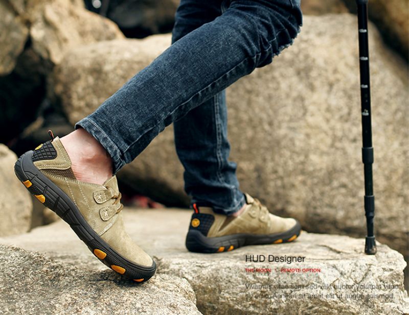 Fede Heren Loafers Casual Schoenen - Kaki