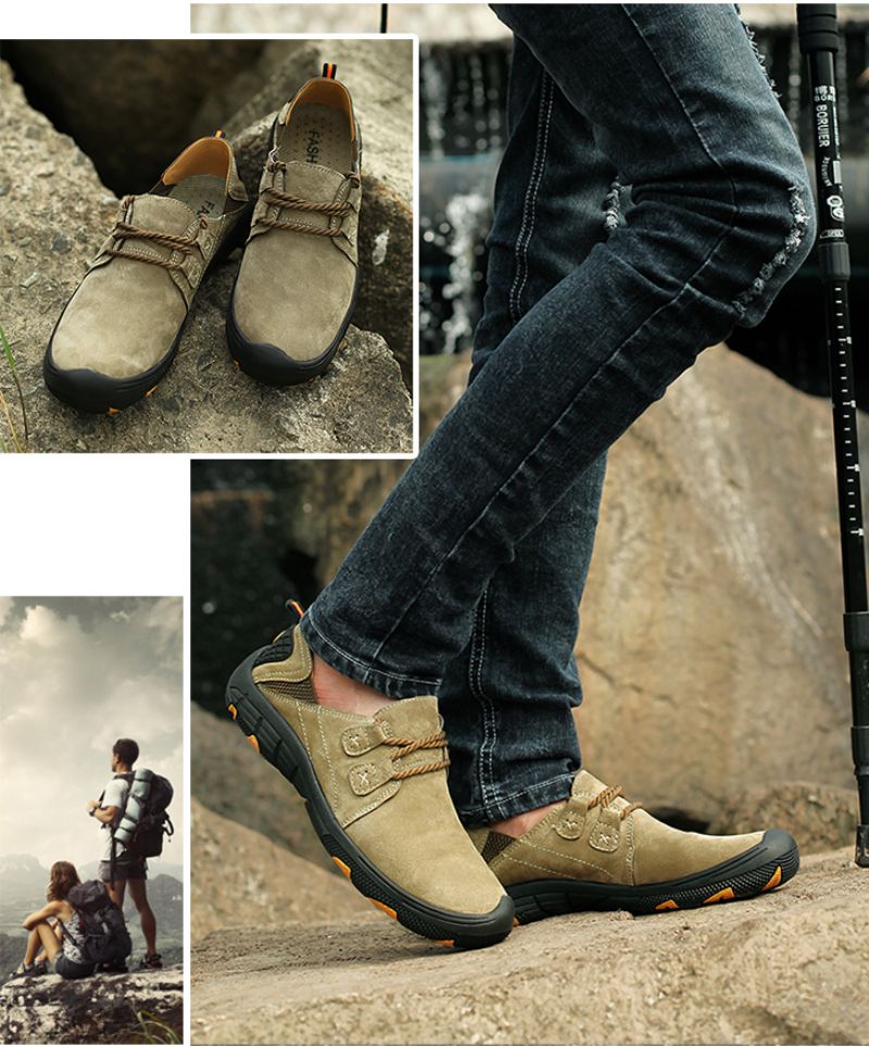 Fede Heren Loafers Casual Schoenen - Kaki