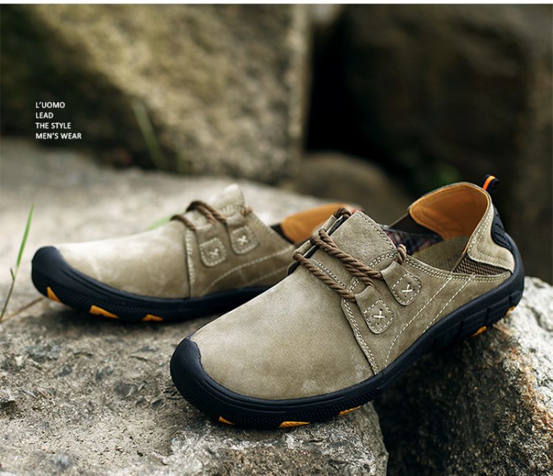 Fede Heren Loafers Casual Schoenen - Kaki