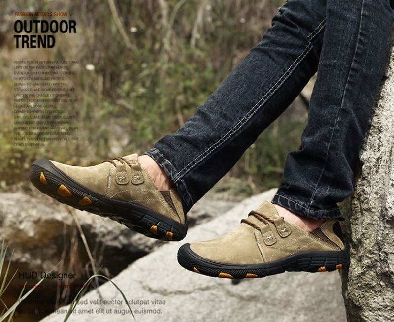 Fede Heren Loafers Casual Schoenen - Kaki