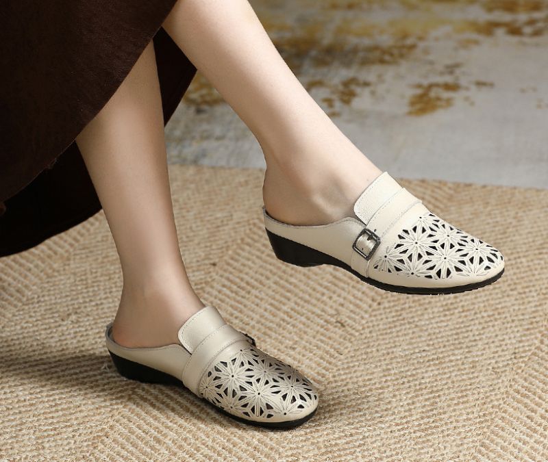 Felida Dames Zomerklompen - Beige
