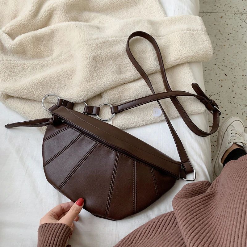 Felipe Dames Leren Crossbody Handtas - Koffie