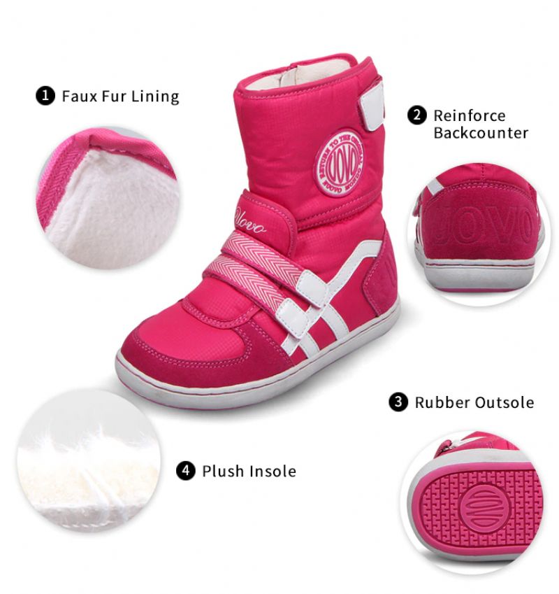 Fenti Unisex Sneeuwlaarzen Voor Kinderen - Roze Bont