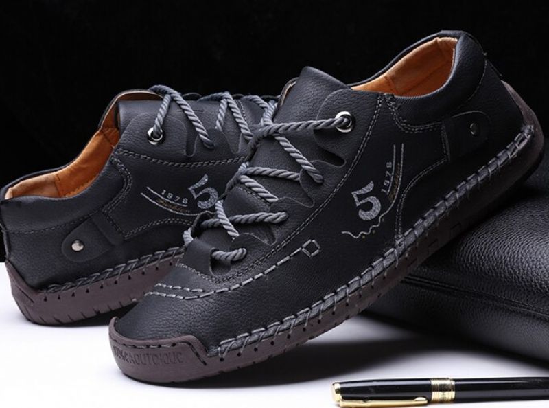 Ferber Heren Loafers Casual Schoenen - Zwart