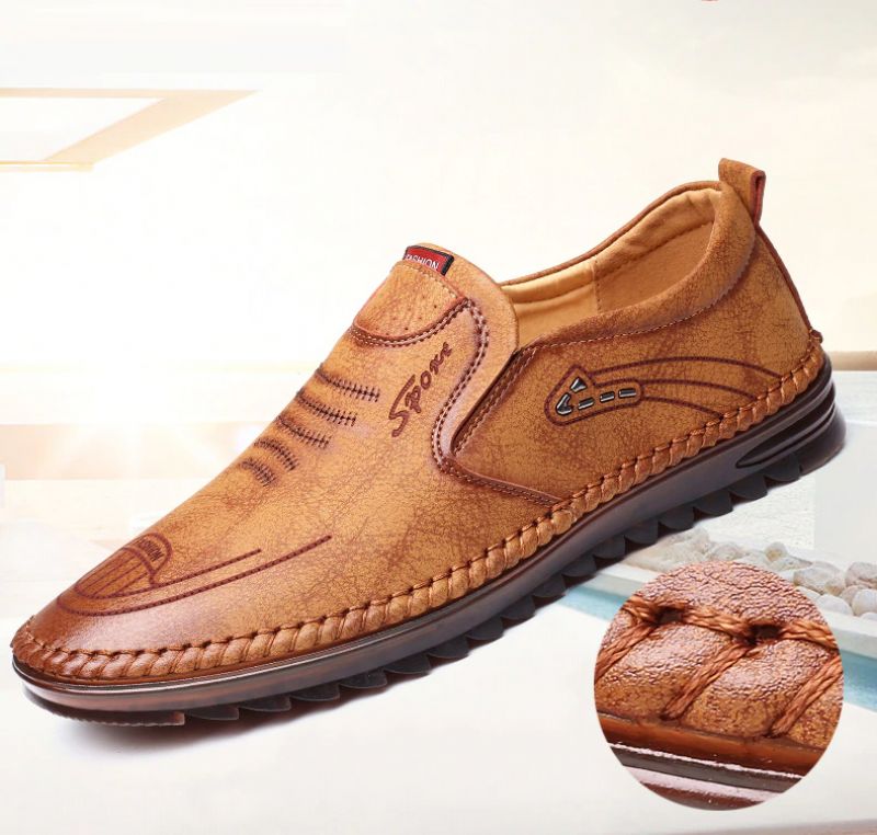Fernando Heren Loafers Casual Schoenen - Bruin