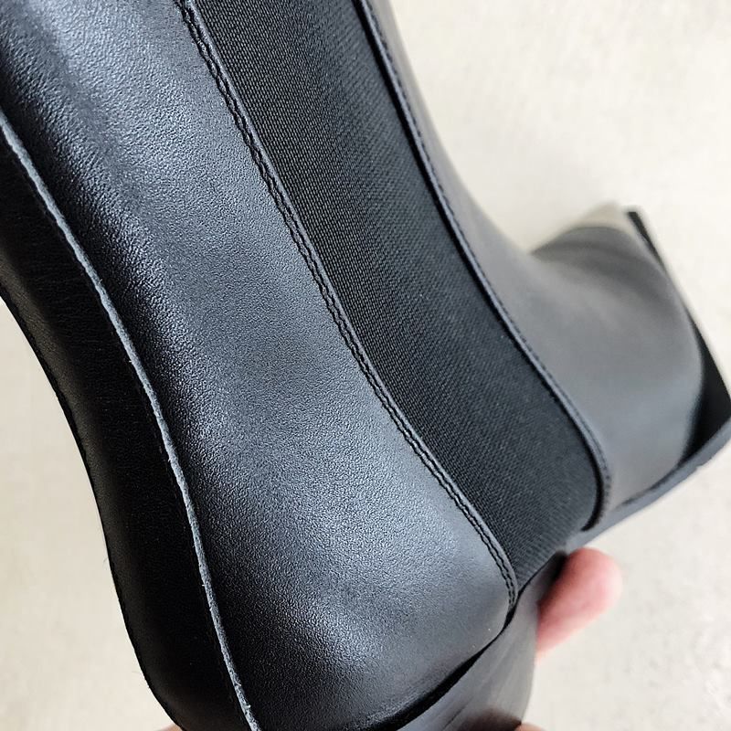 Ferrez Dames Metal Pointed Toe Ankle Boots - Zwart Zonder bont