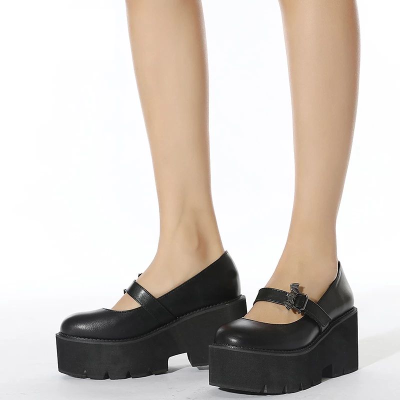 Fiona Dames Platform Schoenen - Zwart