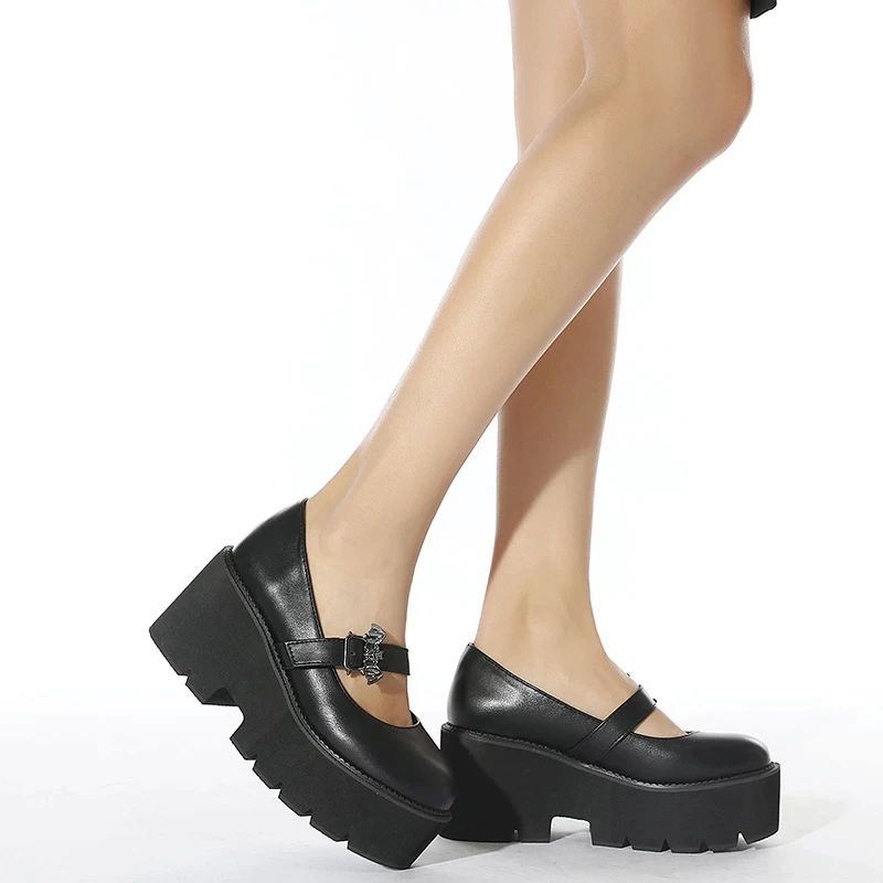 Fiona Dames Platform Schoenen - Zwart