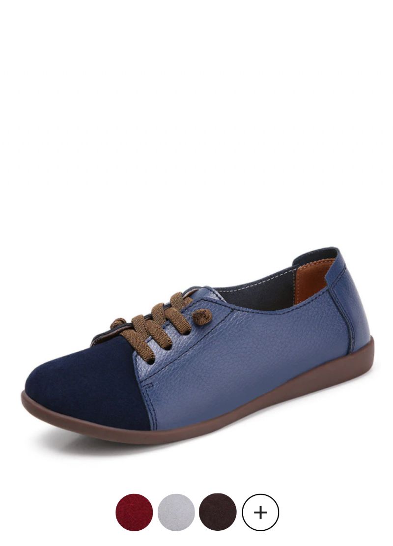 Fiore Dames Echte Leren Loafers Schoenen
