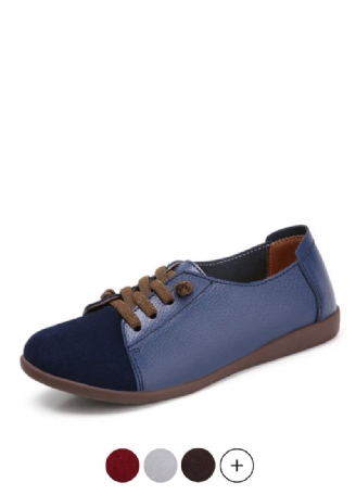 Fiore Dames Echte Leren Loafers Schoenen