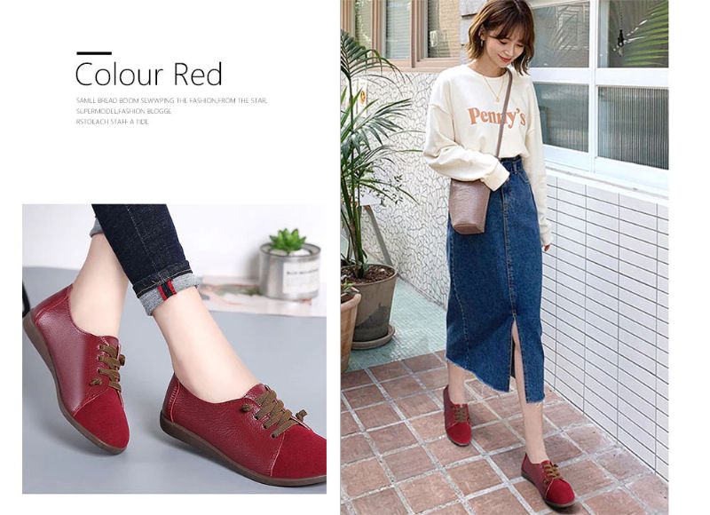 Fiore Dames Echte Leren Loafers Zwarte Schoenen - Zwart