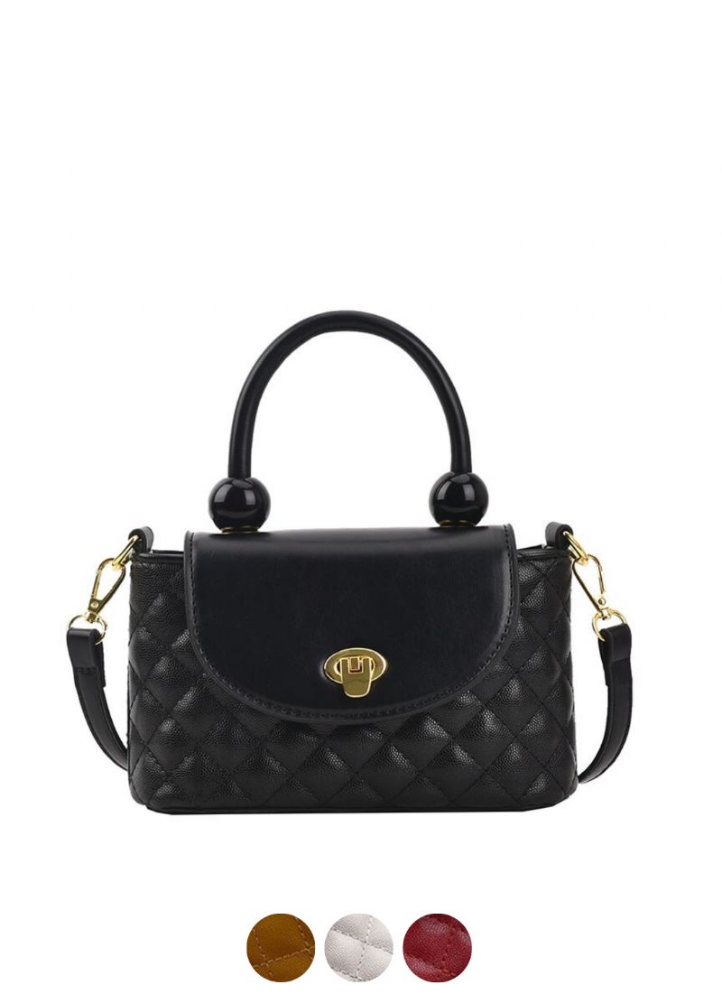 Fitty Dames Gewatteerde Leren Handtas