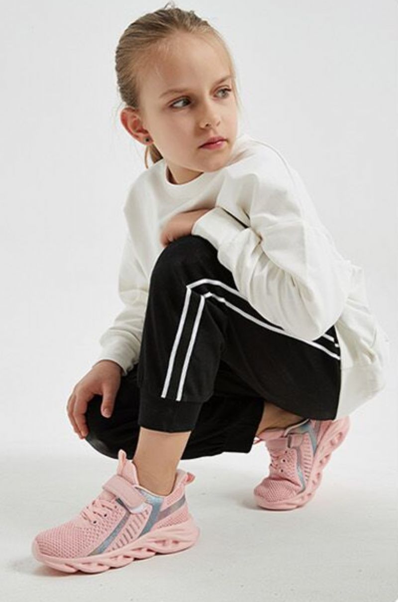Flashi Unisex Kinder Hardloopschoenen - Zwart