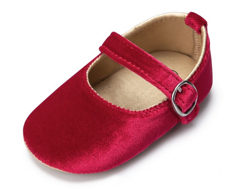 Fledida Baby Meisjes Platte Schoenen - Bordeauxrood