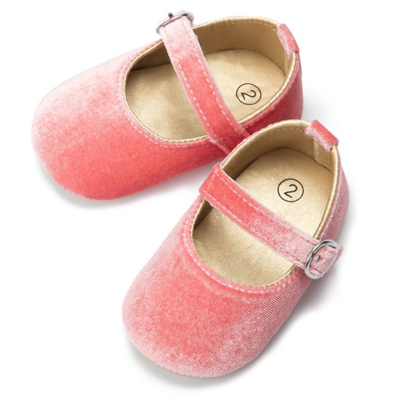 Fledida Baby Meisjes Platte Schoenen - Bordeauxrood