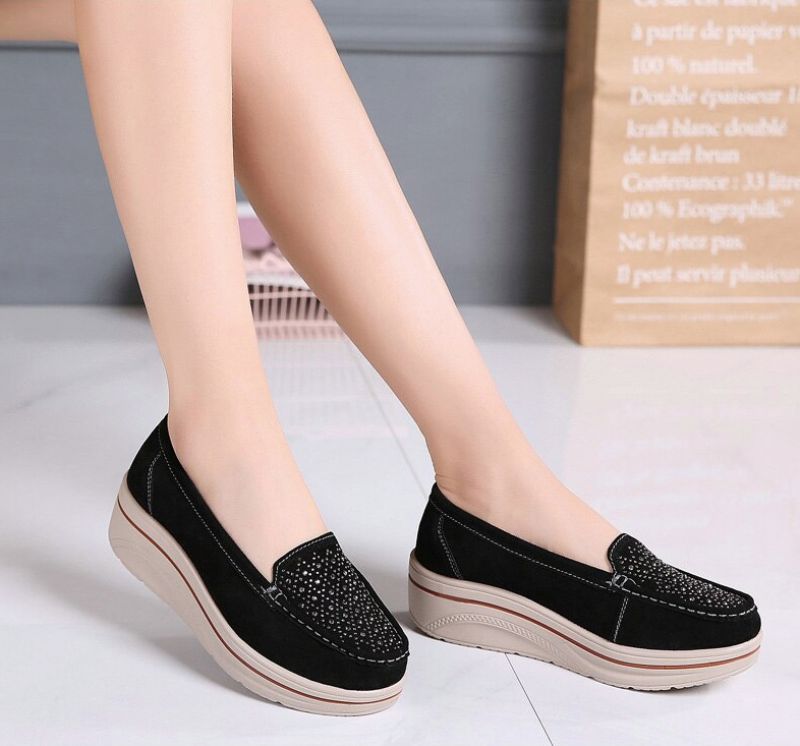 Fleur Dames Platform - Blauw