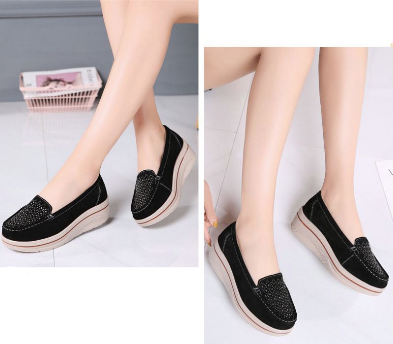 Fleur Dames Platform - Blauw